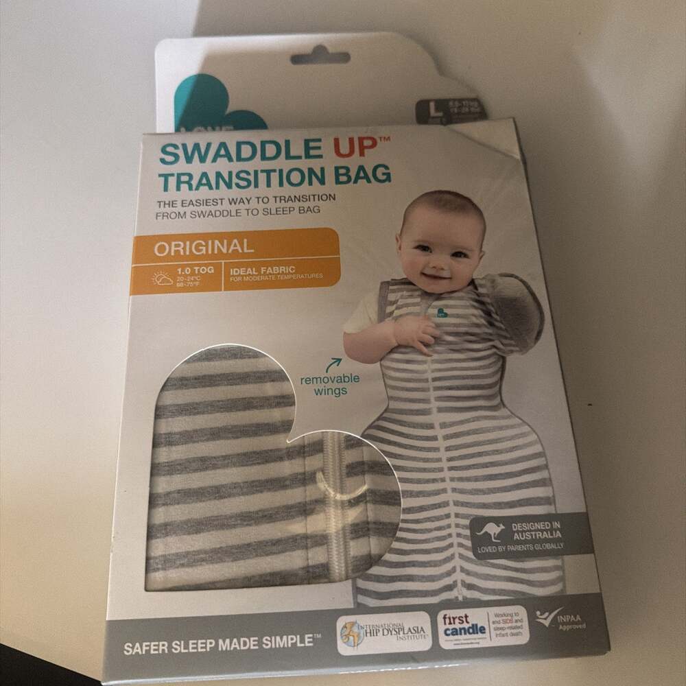 Love To Dream Swaddle Up 2-in-1 Transition Sleep Bag-Sz L-19-24 Lbs-Gray